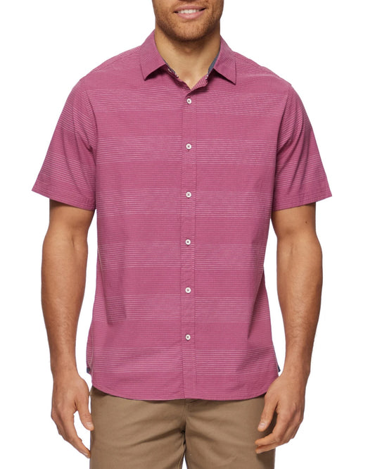 Monroe Short Sleeve Dobby Stripe Shirt