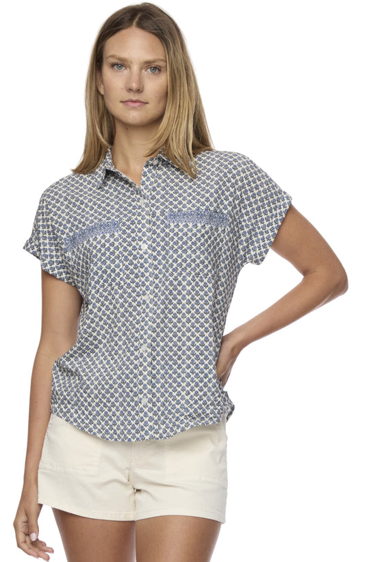 Calera Dolman Sleeve Button Down Shirt