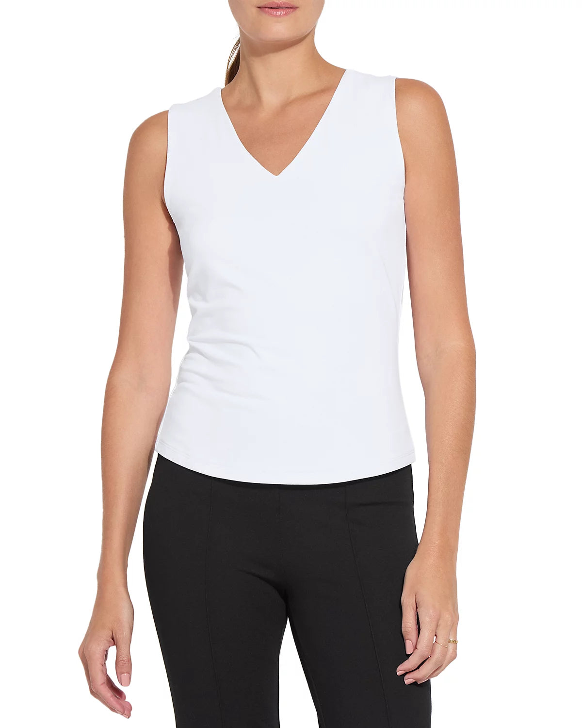 pressed for time v-neck tank | dark cherry main image 1