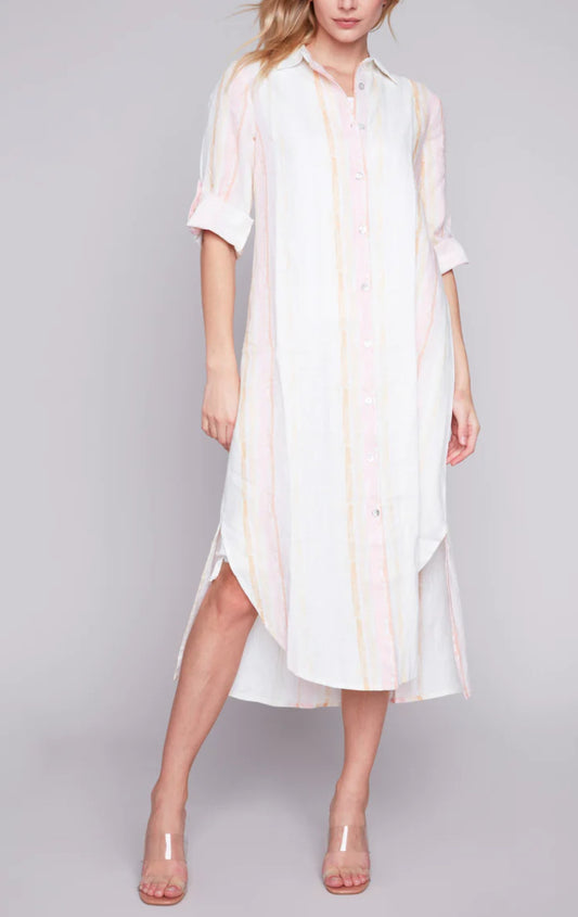 Long Tunic with Roll Up Sleeves