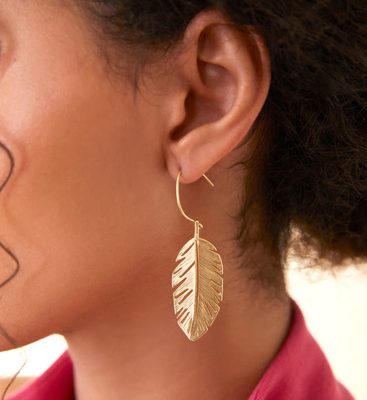 Calathea Leaf Earrings