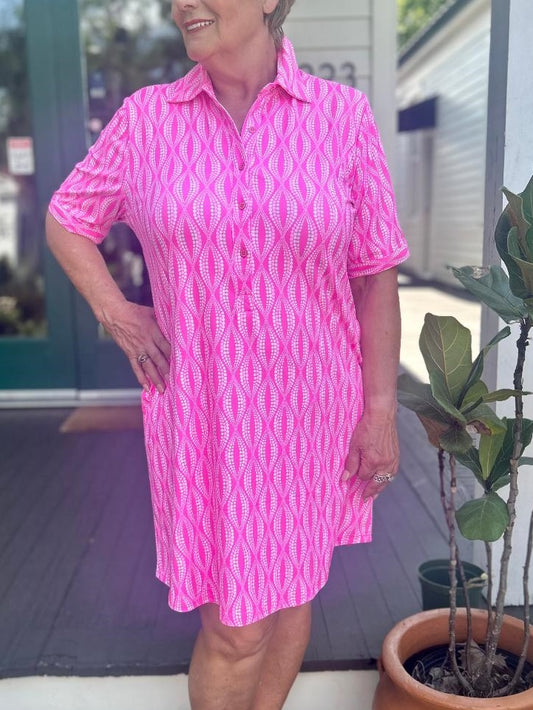 Collar Button Down Dress