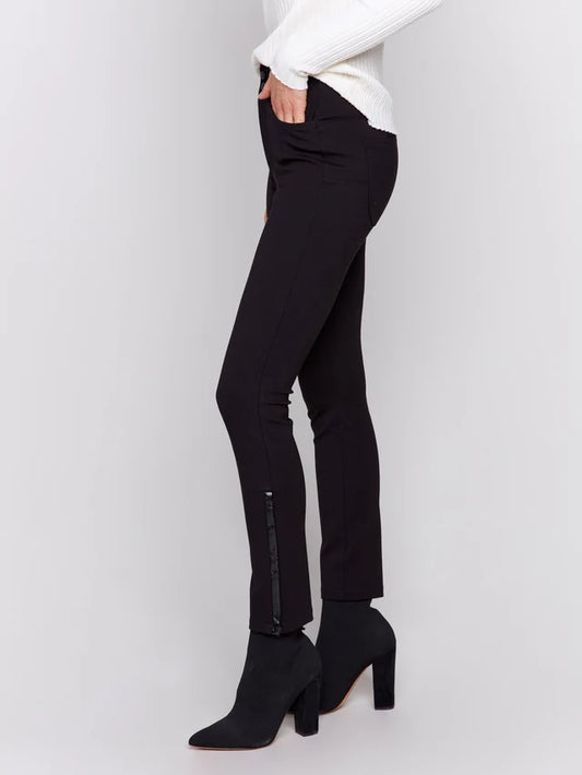 Gutsy Slim Pant With Side Vinyl Opening