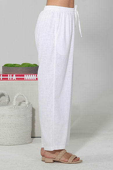 Paparazzi Cropped Pull-on Linen Pants