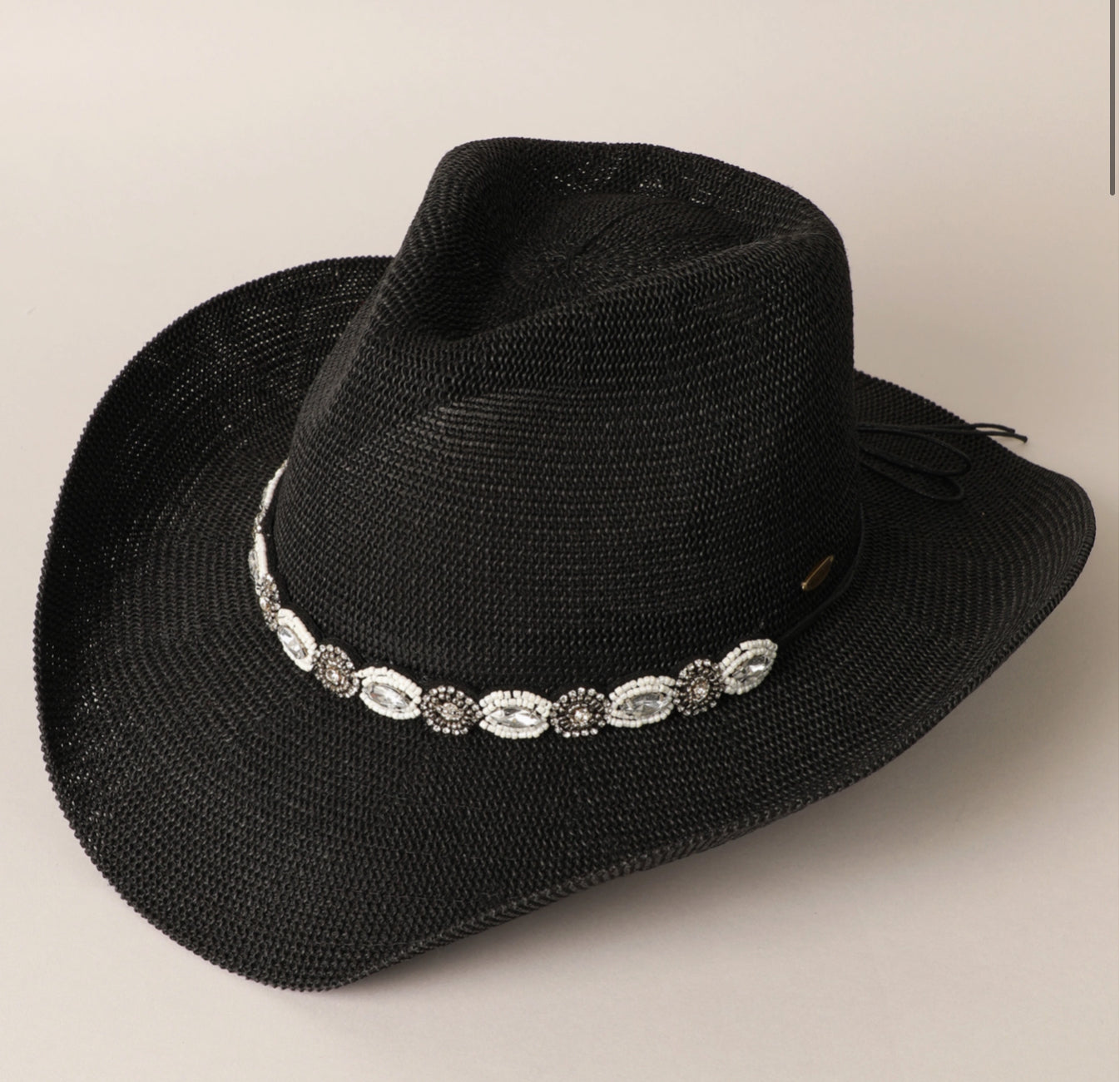 Durango Cowboy Hat With Jeweled Belt – The Chiffarobe display picture 1