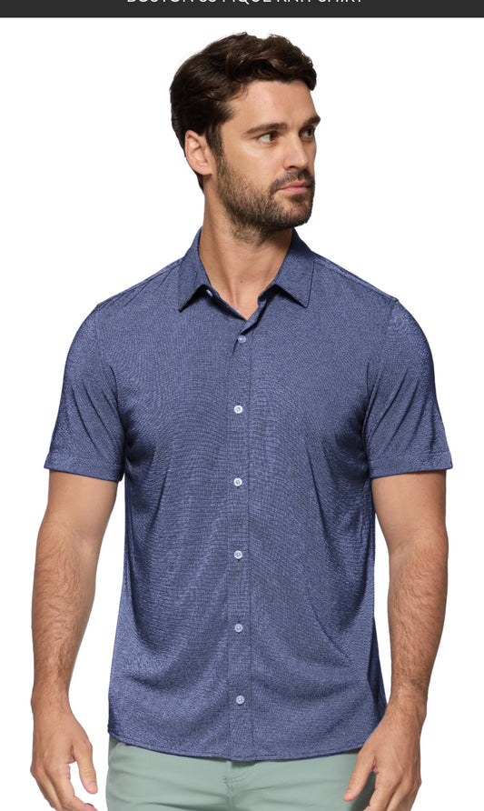 Boston Short Sleeve Pique Knit Shirt