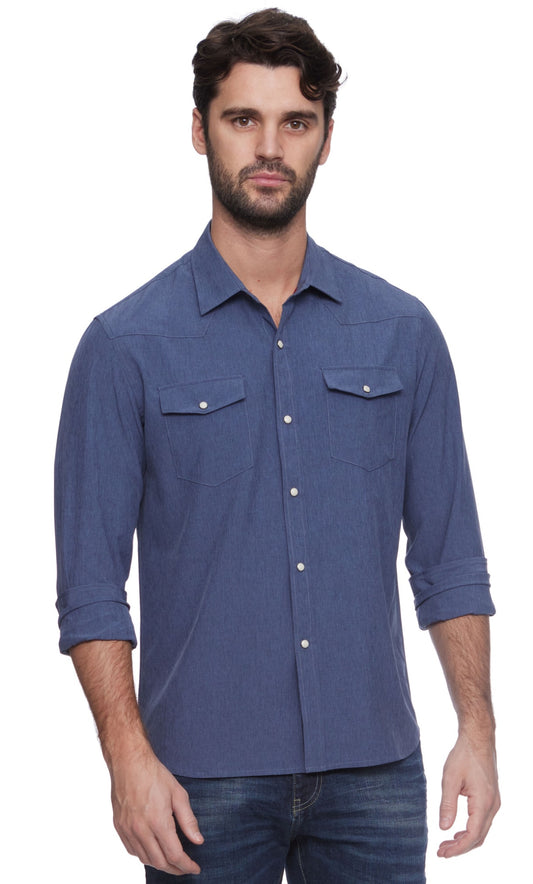 Deming Long Sleeve Performance Western Shirt