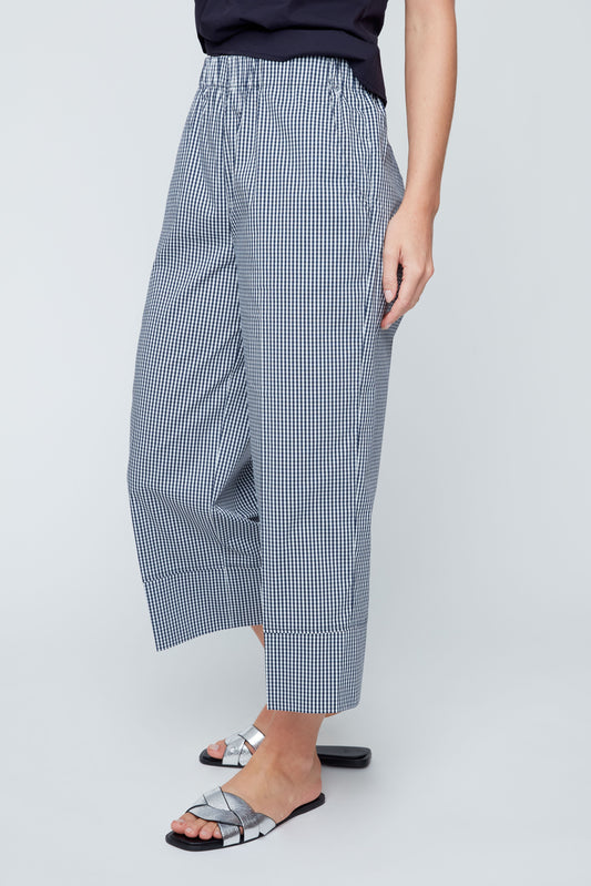 Gingham Woven Cuff Pant