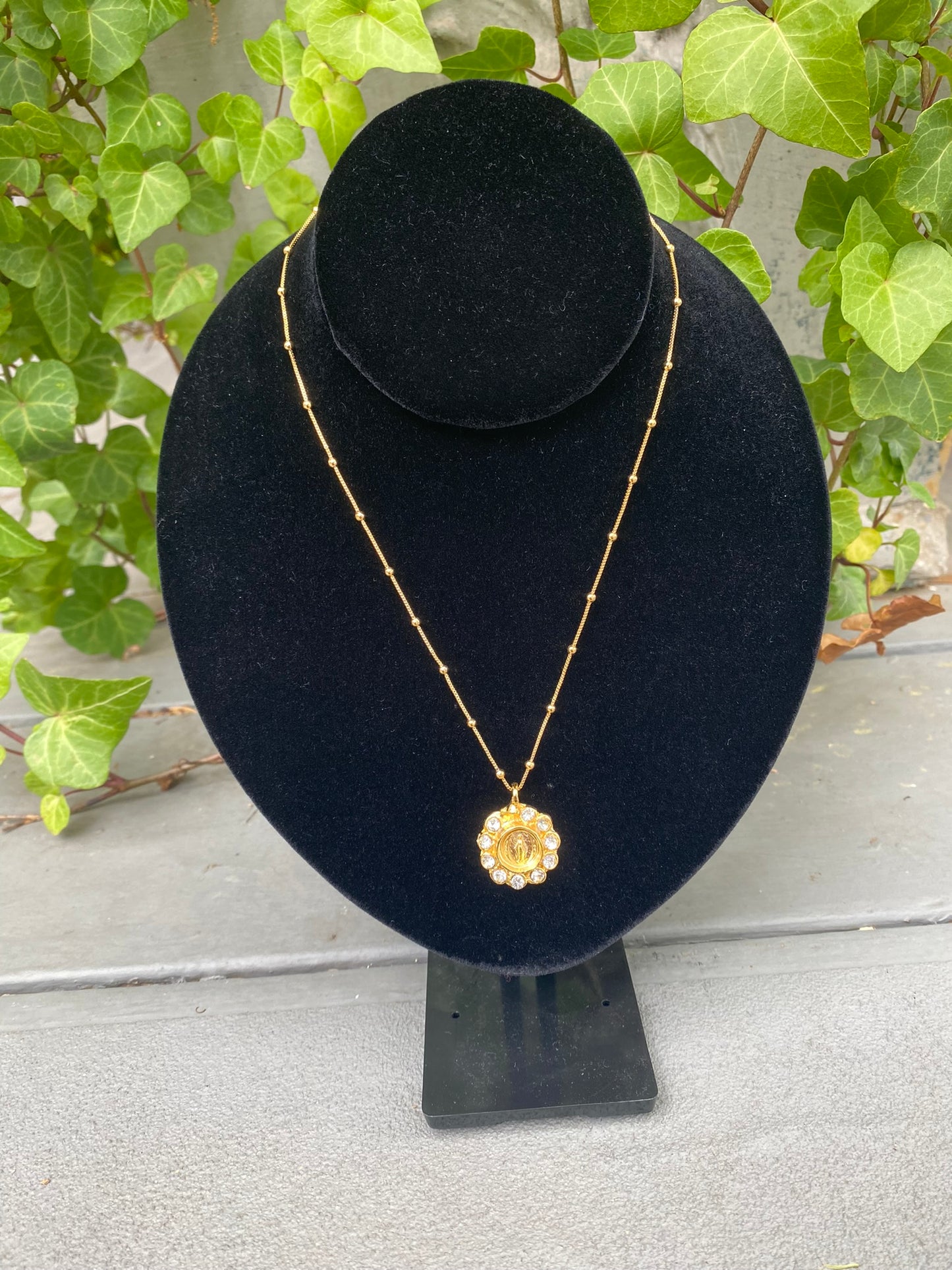 Virgin Mary Medal Necklace