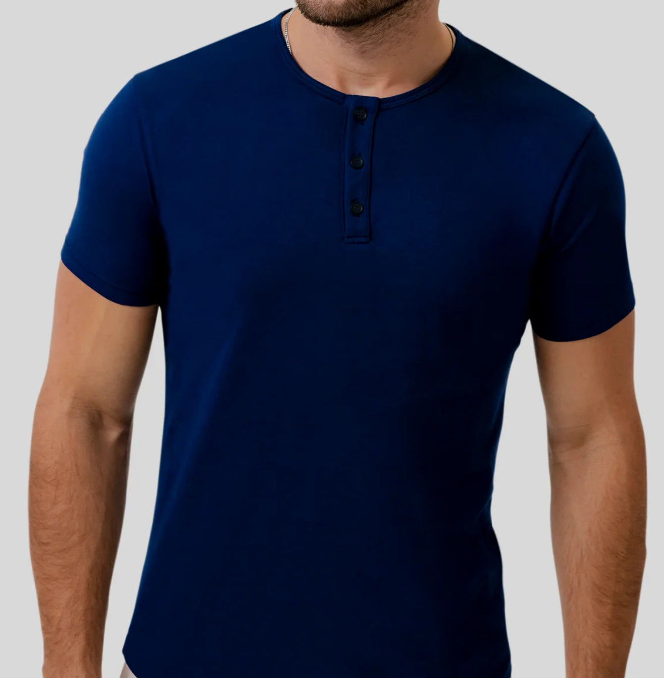 Cotton Henley Tee