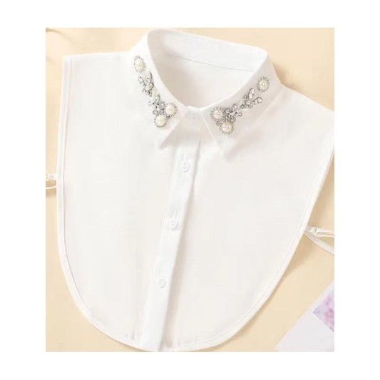 Diamond Studded Detachable Shirt Collar