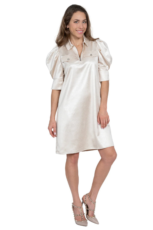 Crema Collared Dress