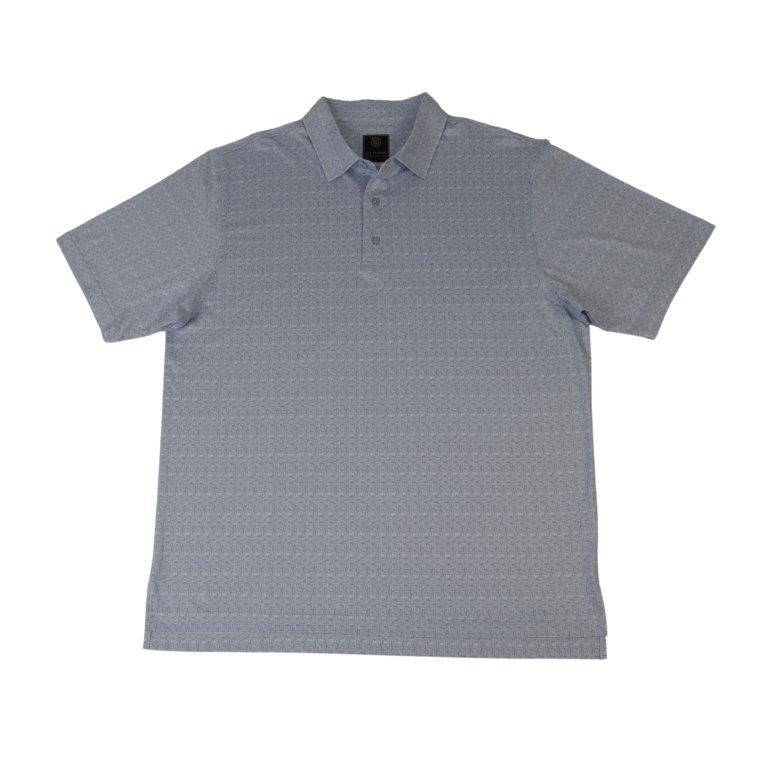 Basketweave Print Polo