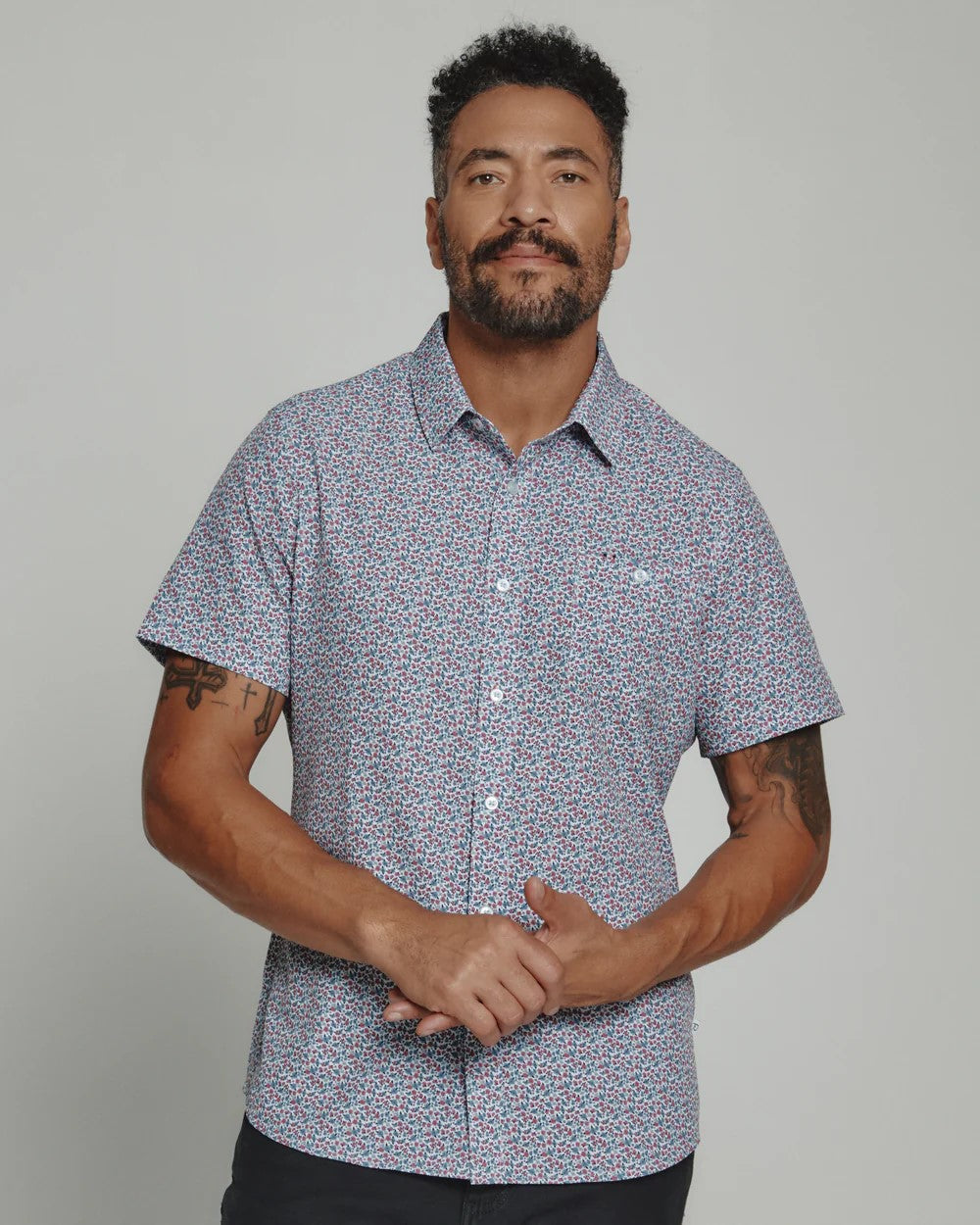 Hartley Short Sleeve Button Front