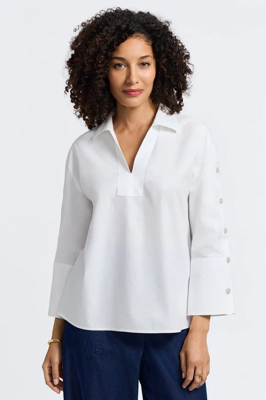 Lainey Button Popover Shirt