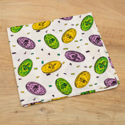 Mardi Gras Doubloons Napkin