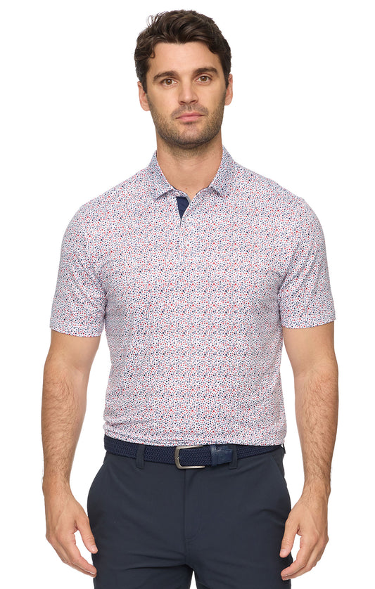 DOLTON SS STAR PRINT PERFORMANCE POLO