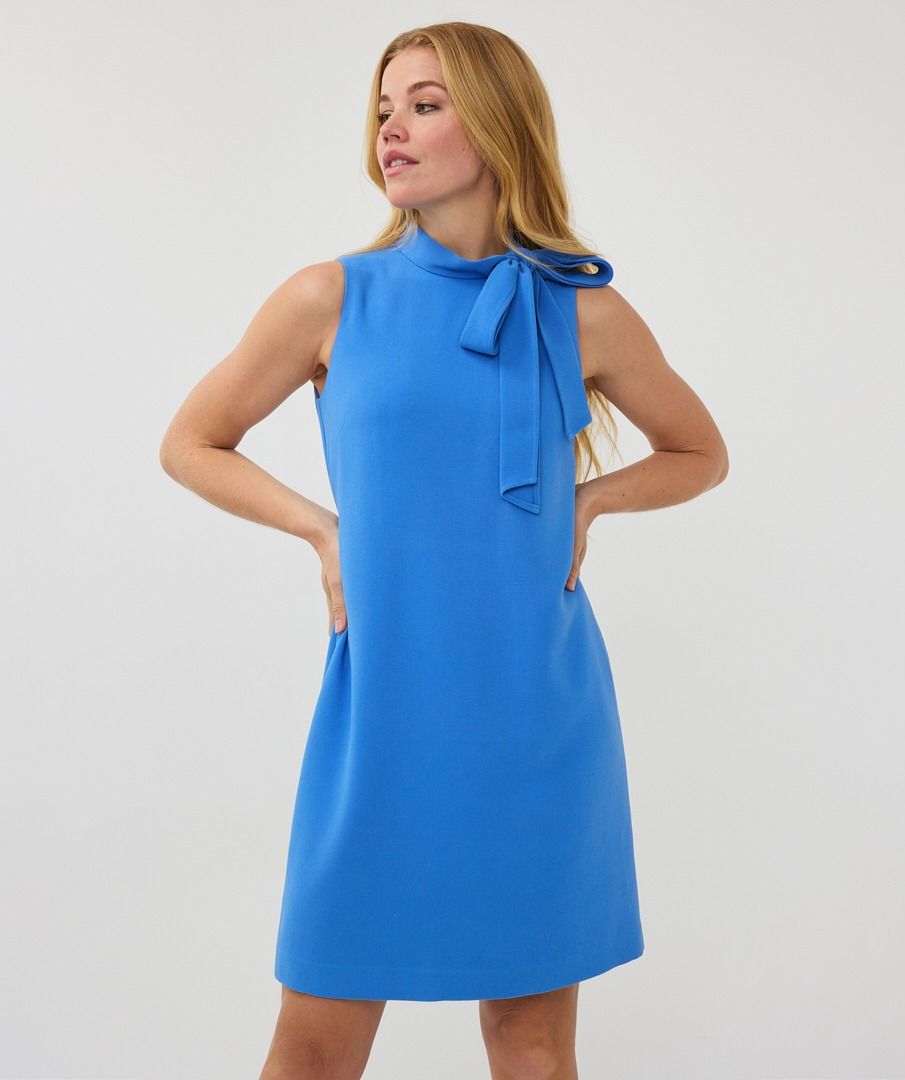 Short Sleeve Dress With Bow