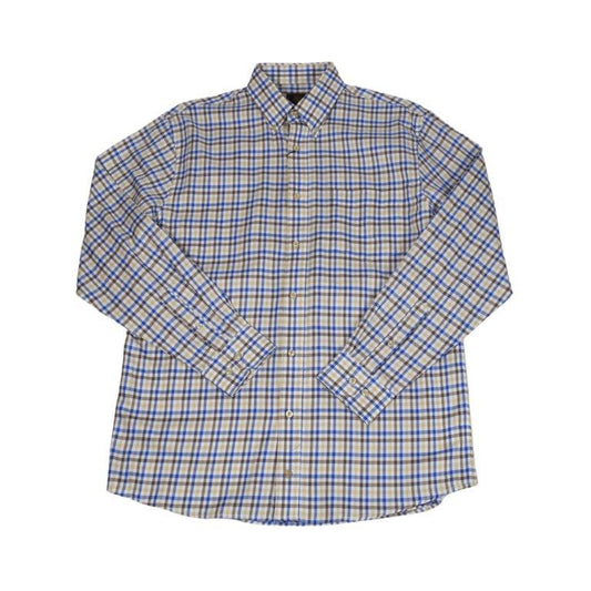 Long Sleeve Twill Check Shirt