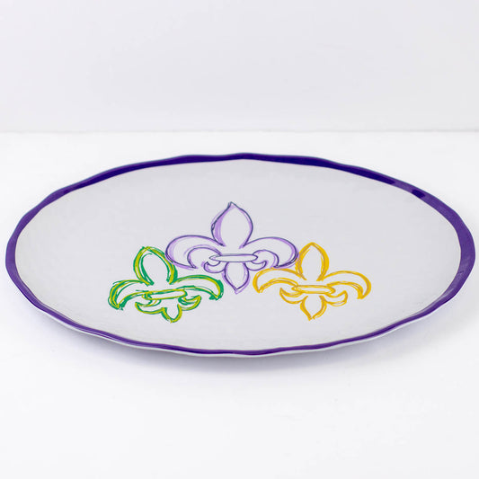 St. Charles Fleur de Lis Platter