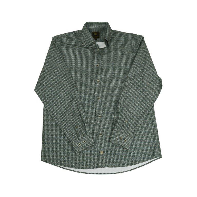 Long Sleeve Mini Geo Print Shirt