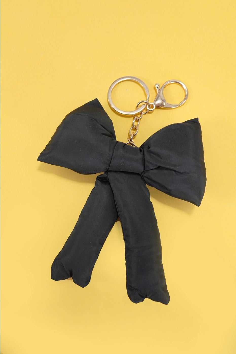 Trendy Puffy Bow Ribbon Bag Charm