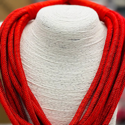 Slub Eight-Strand Rope  Necklace