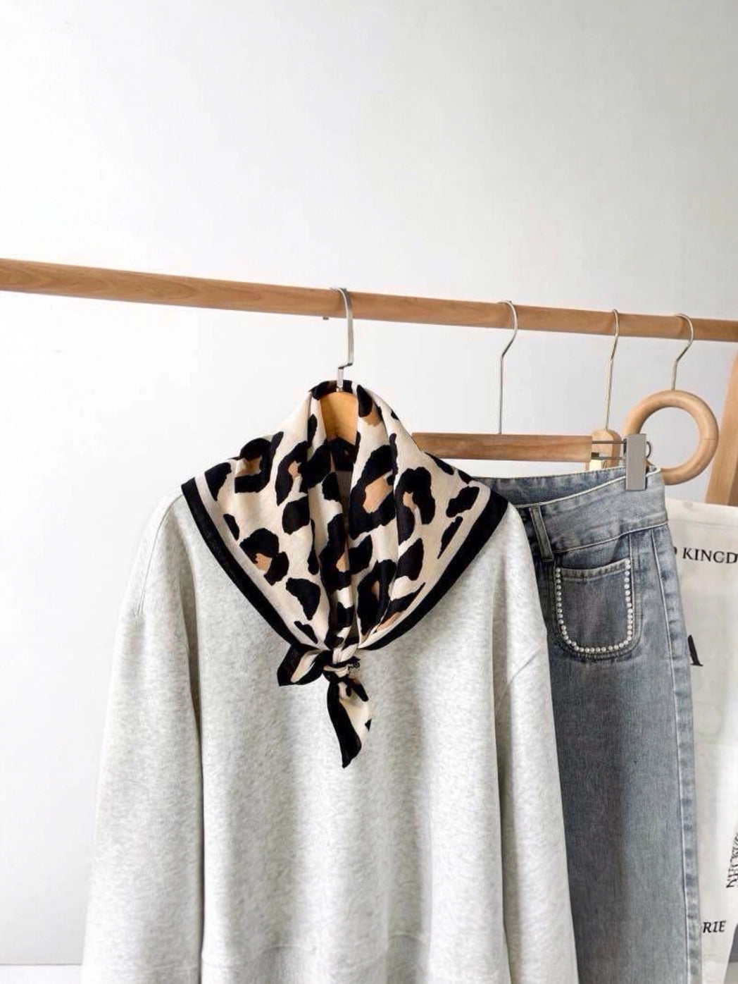 Leopard Square Scarf