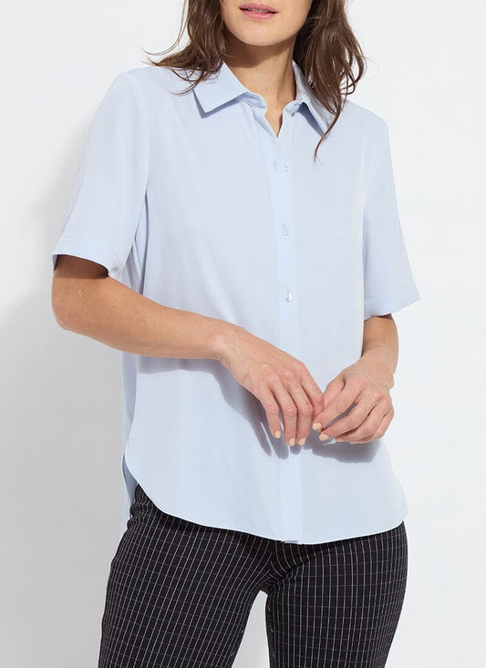 Short Sleeve Parker Blouse