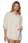Palmyra Linen Blend Boyfriend Shirt
