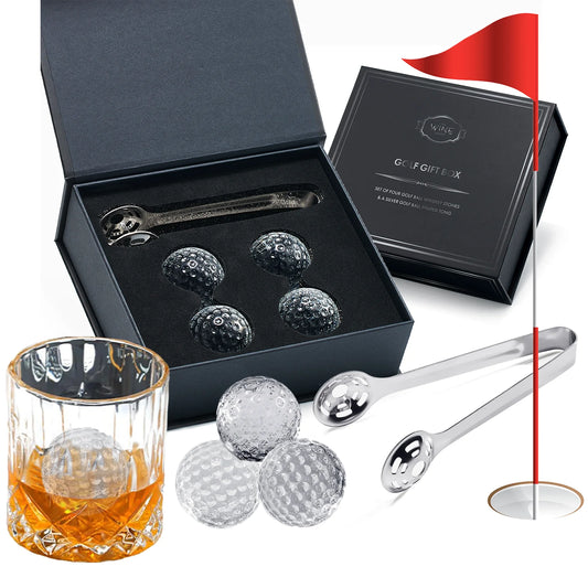 Golf Ball Whiskey Coolers- Pack of 5 Gift Set
