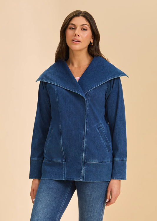 Draped Front Jacket