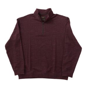 Printed Textured 1/4 Zip Sweater