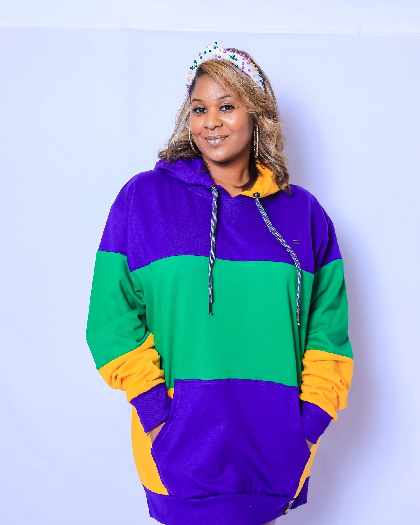 Rugby Wide Panel Pullover Hoodie