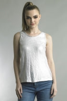 Sequin Jersey Tank Top