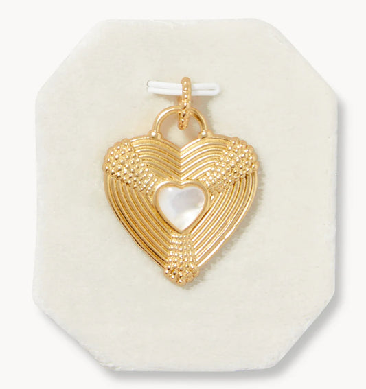 Always Charm Heart/ Mother Of Pearl