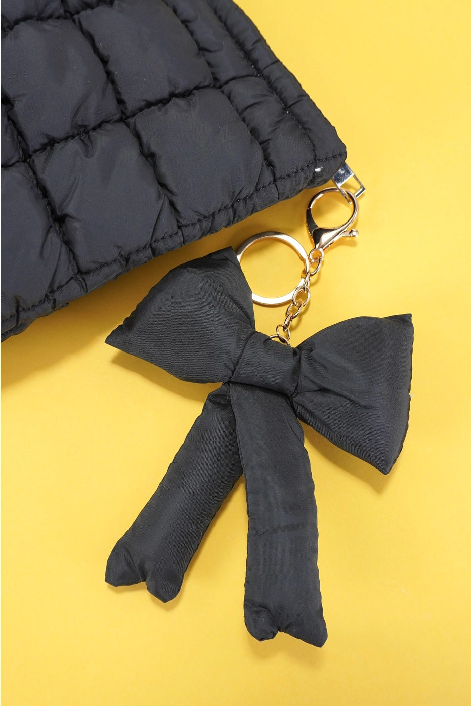 Trendy Puffy Bow Ribbon Bag Charm