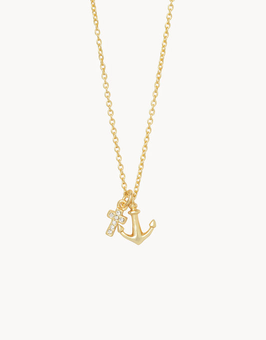 It Is Well/ Cross Anchor Necklace