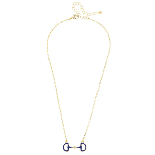 Eclipse Enamel Horse Bit Necklace