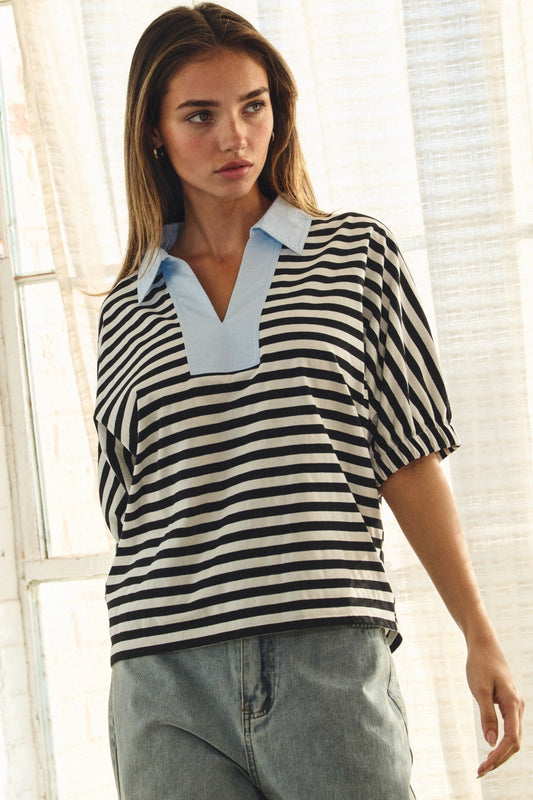 Striped Pullover Top