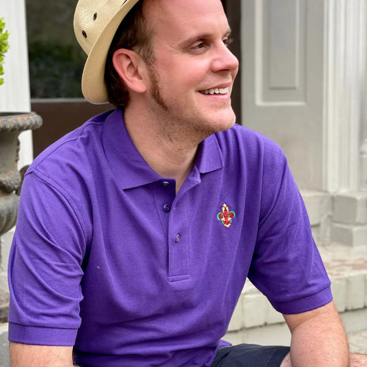 New Orleans Mardi Gras Crawfish Polo By Lizzy D Designs