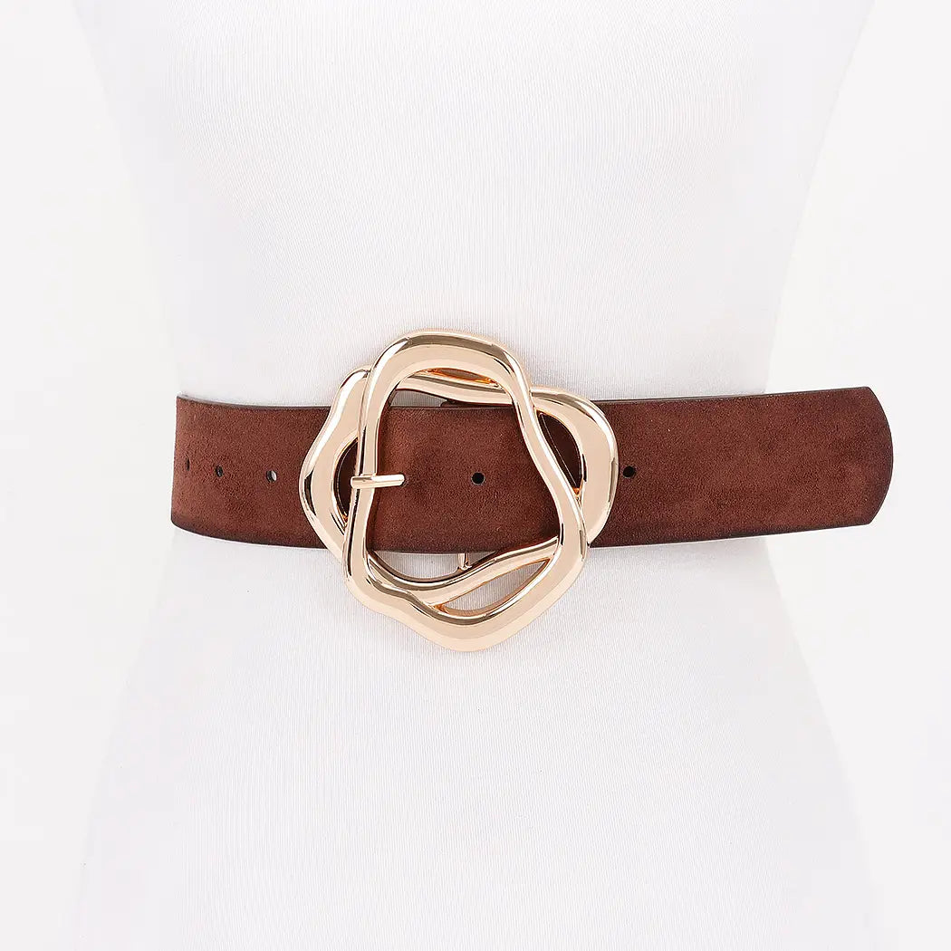 Unique Twisted Buckle Belt