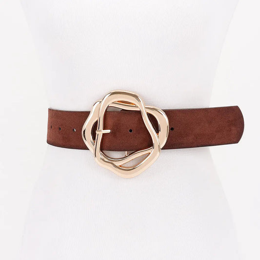 Unique Twisted Buckle Belt