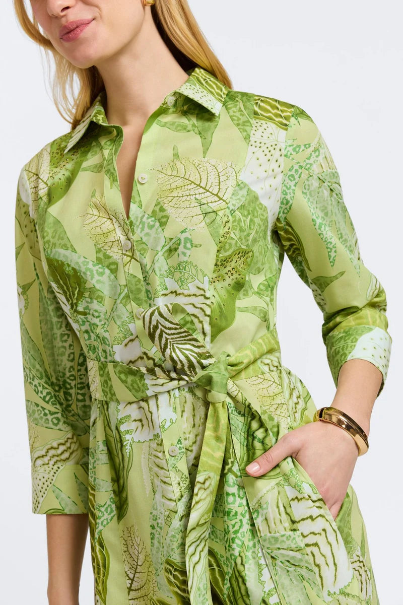 Fiona 3/4 Sleeve Midi Dress