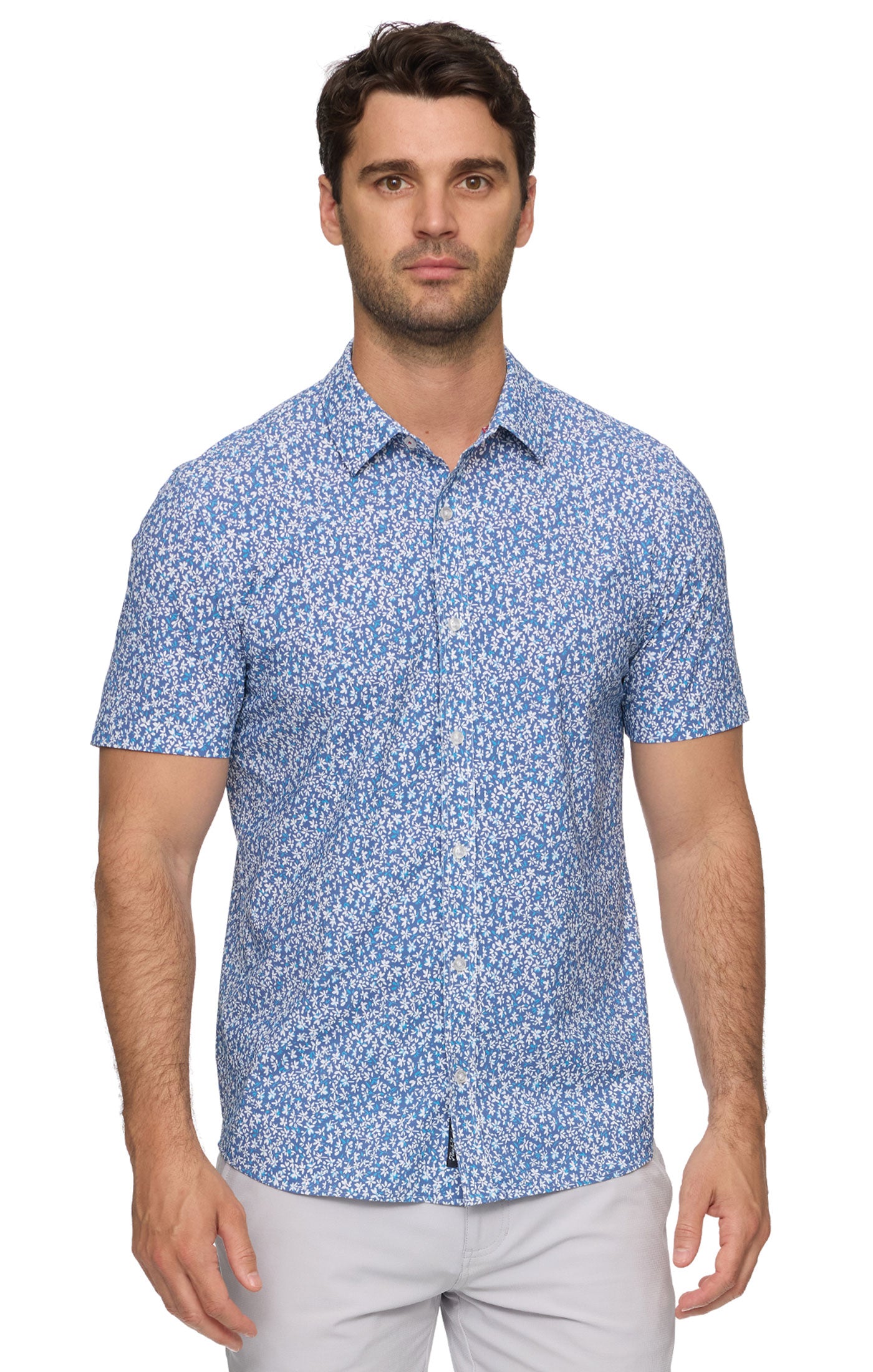Mableton Short Sleeve Floral Print Journey Shirt