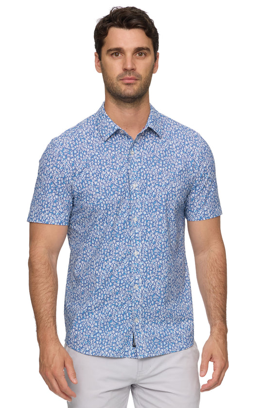Mableton Short Sleeve Floral Print Journey Shirt