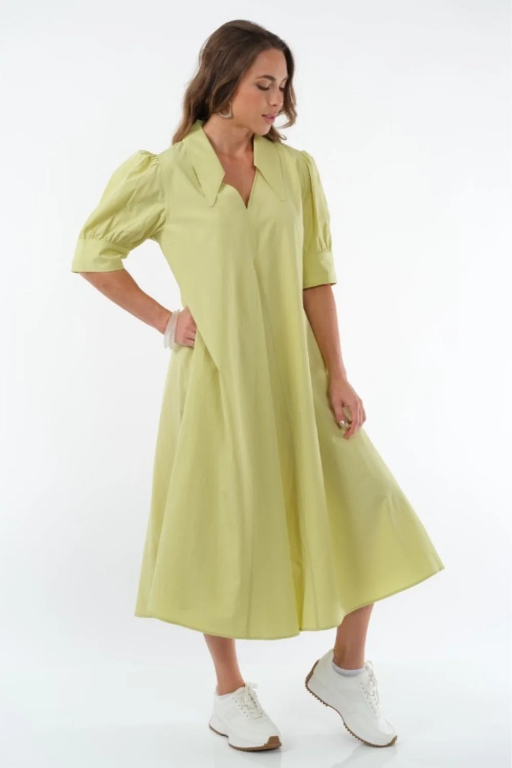 Amber Long Collared Dress