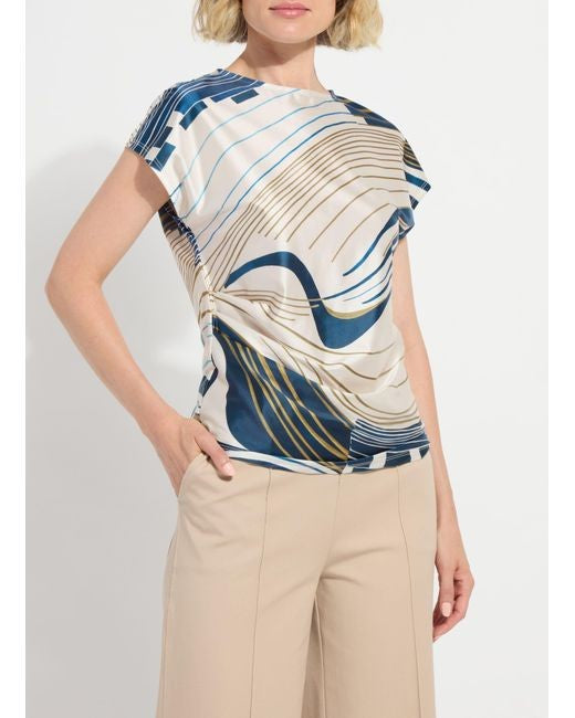 Faride Side Pleated Top