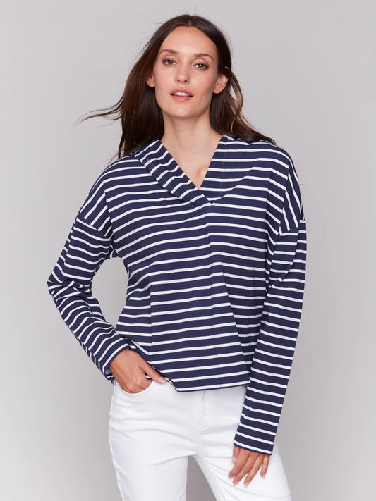 V Neck Hoodie