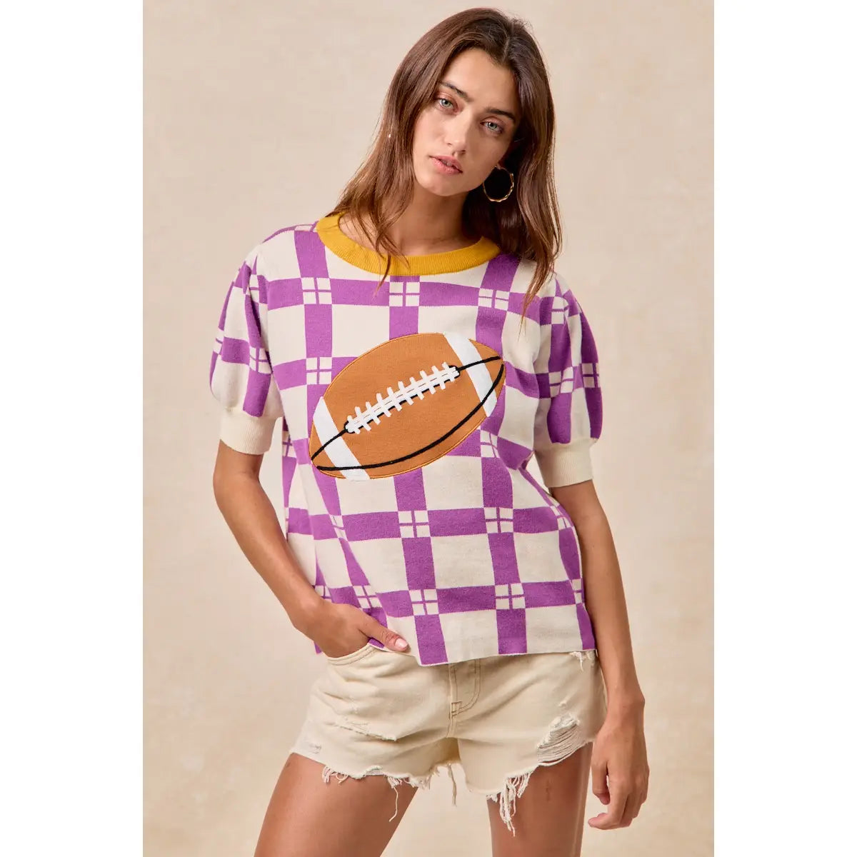 Gameday Theme Checker Pattern Football Patched Top